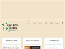 Tablet Screenshot of plantbaseddietitian.com